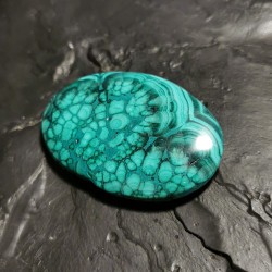 Malachite - galet pièce unique 3 - 4ème chakra